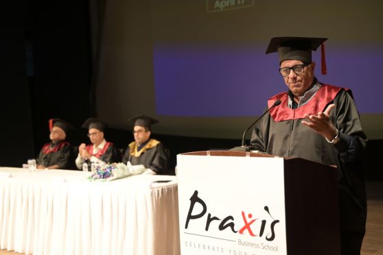 The Convocation marked the culmination of a rigorous two-year journey at Praxis, where students undergo an industry-relevant, AI-enabled curriculum that combines academic rigour with practical application, preparing them to contribute meaningfully in the workplace from the outset. 