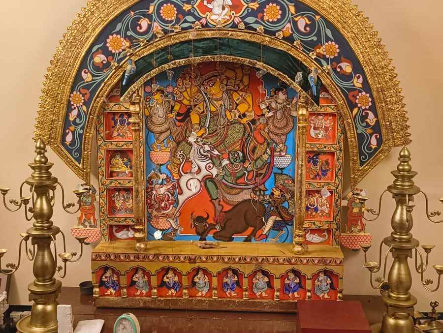 For 25 years, artist Halley Goswami has shaped his family’s Durga Puja with his own hands