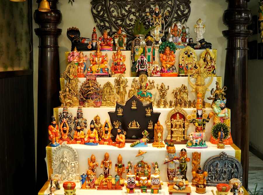The Golu display