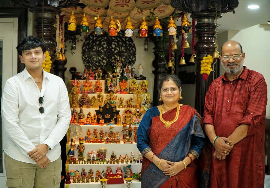 The Ramanis with son Akshay