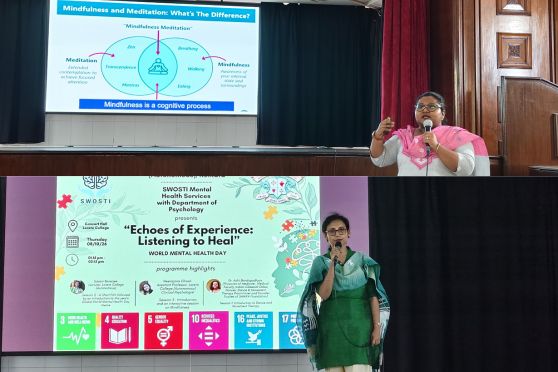 Interactive sessions on mindfulness and Dance Movement Therapy (DMT).