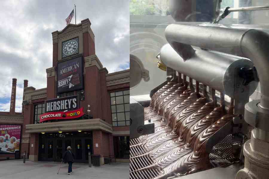 Hershey's Chocolate World, You can make a personalised chocolate bar at Hershey’s Chocolate World
