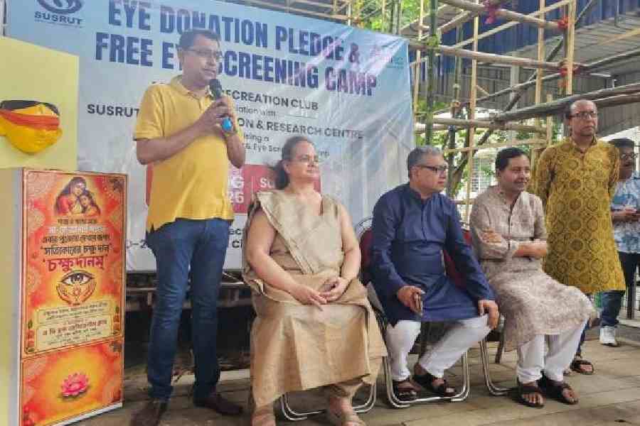 AD Block Puja to Promote Eye Donation Awareness