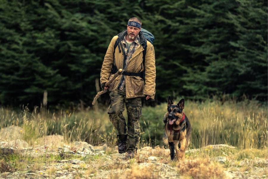 Brad Pitt Praises Canine Co-Star Uber in Heart of the Beast