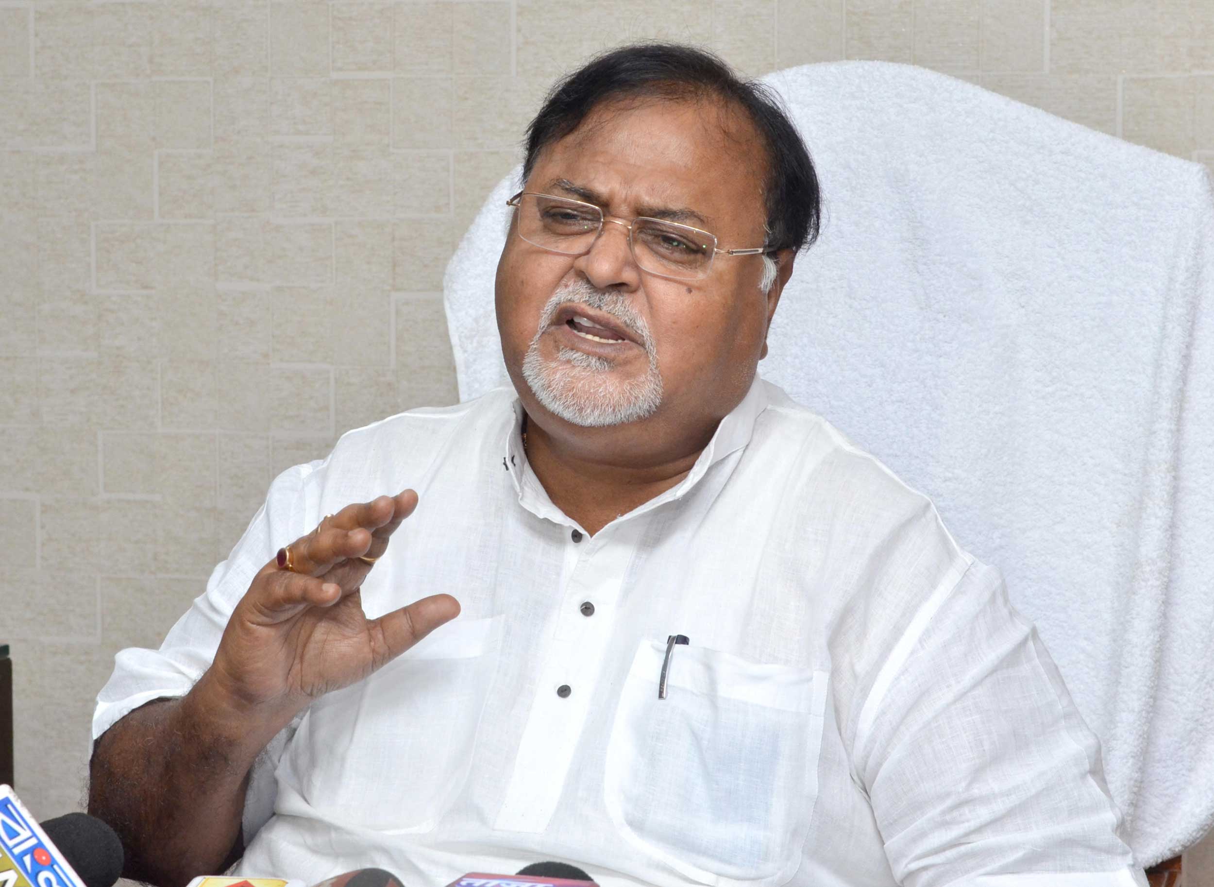 A handful of ministers, including Partha Chatterjee, were seen on Tuesday