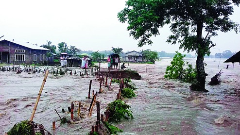 Flood situation worsens in Barak Valley - Telegraph India