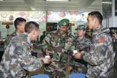 PLA officer having old monk with Indian Army be our friend or