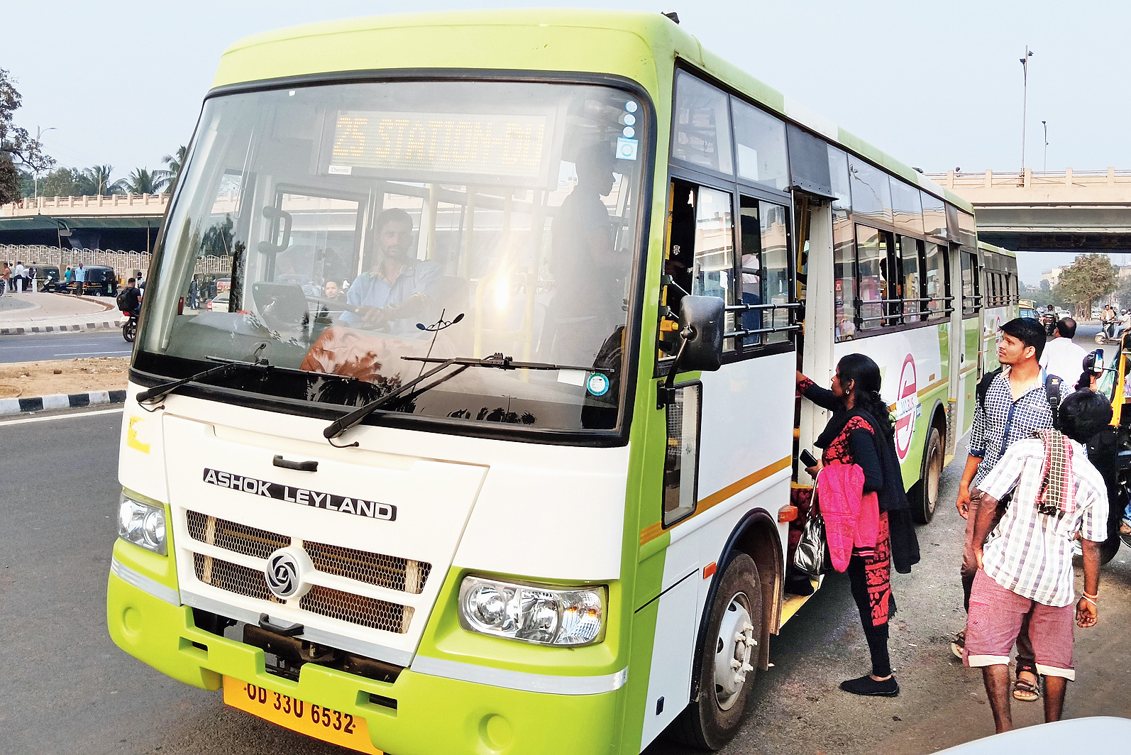 Smooth travel: A Mo Bus in Bhubaneswar. 