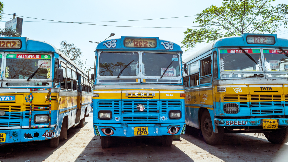 Close to 9,000 private buses operate in Calcutta and neighbouring areas. Since June 1, 700-odd buses have been on the roads, leaving people waiting at bus stops. 