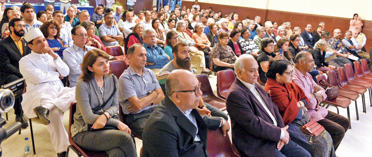 The audience at the book launch on Tuesday.