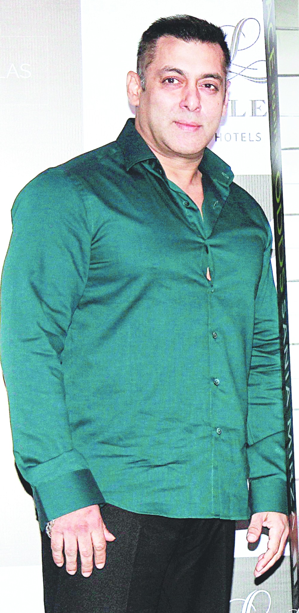 Salman khan store in green shirt