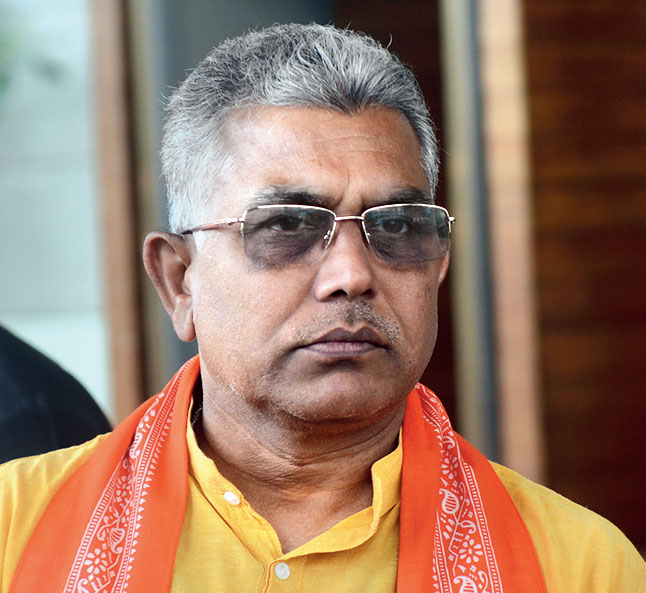Dilip Ghosh was speaking after a meeting to assess the “unexpected electoral results” with five general secretaries and state general secretary 
