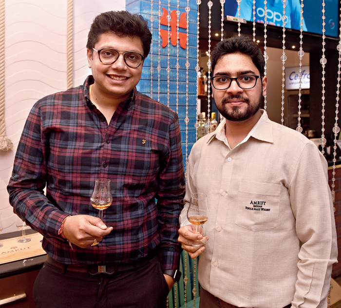 “We conducted the Amrut Masterclass followed by a whisky dinner to understand the nuances of the flavours of the whiskies and rum first and then pair them with a curated food menu, establishing that whisky, rum and food have a very close relation. Throughout the session, we certainly broke many myths and answered many questions,” said Nikhil Varma, executive techno sales, Amrut, who flew down from Bangalore to hold the masterclass.