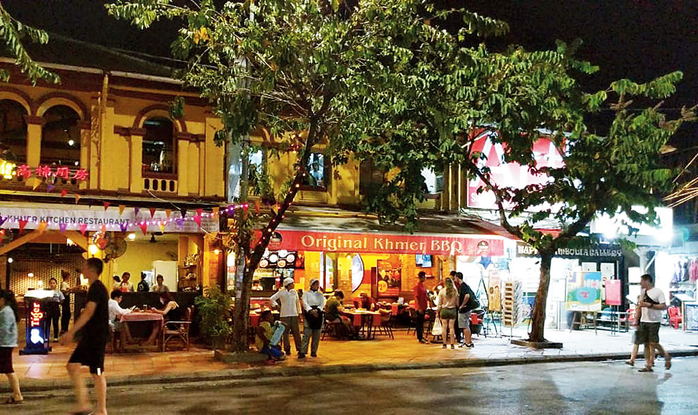 The many restaurants in Siem Reap serve great food at reasonable prices
