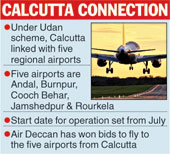 Jamshedpur Calcutta flight  Air Deccan gets deadline for