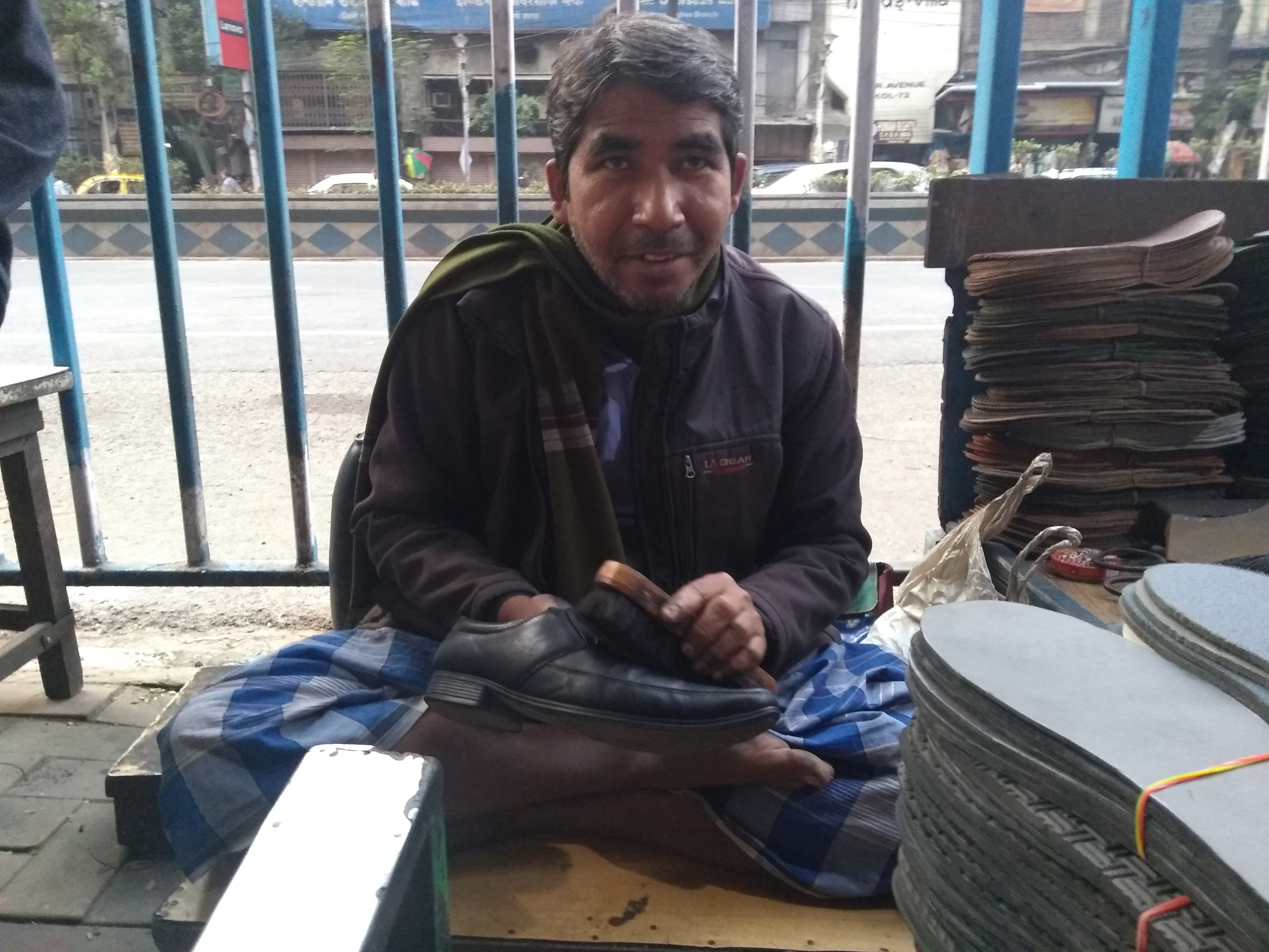 Nageswar Das, 40 (Cobbler, Chandni Chowk): My desh is a village near Jhajha in Bihar’s Jamui district. But I live here. I visit the village for work, for emergencies. Bharat kya hai maloom nahi… Bharat is India.