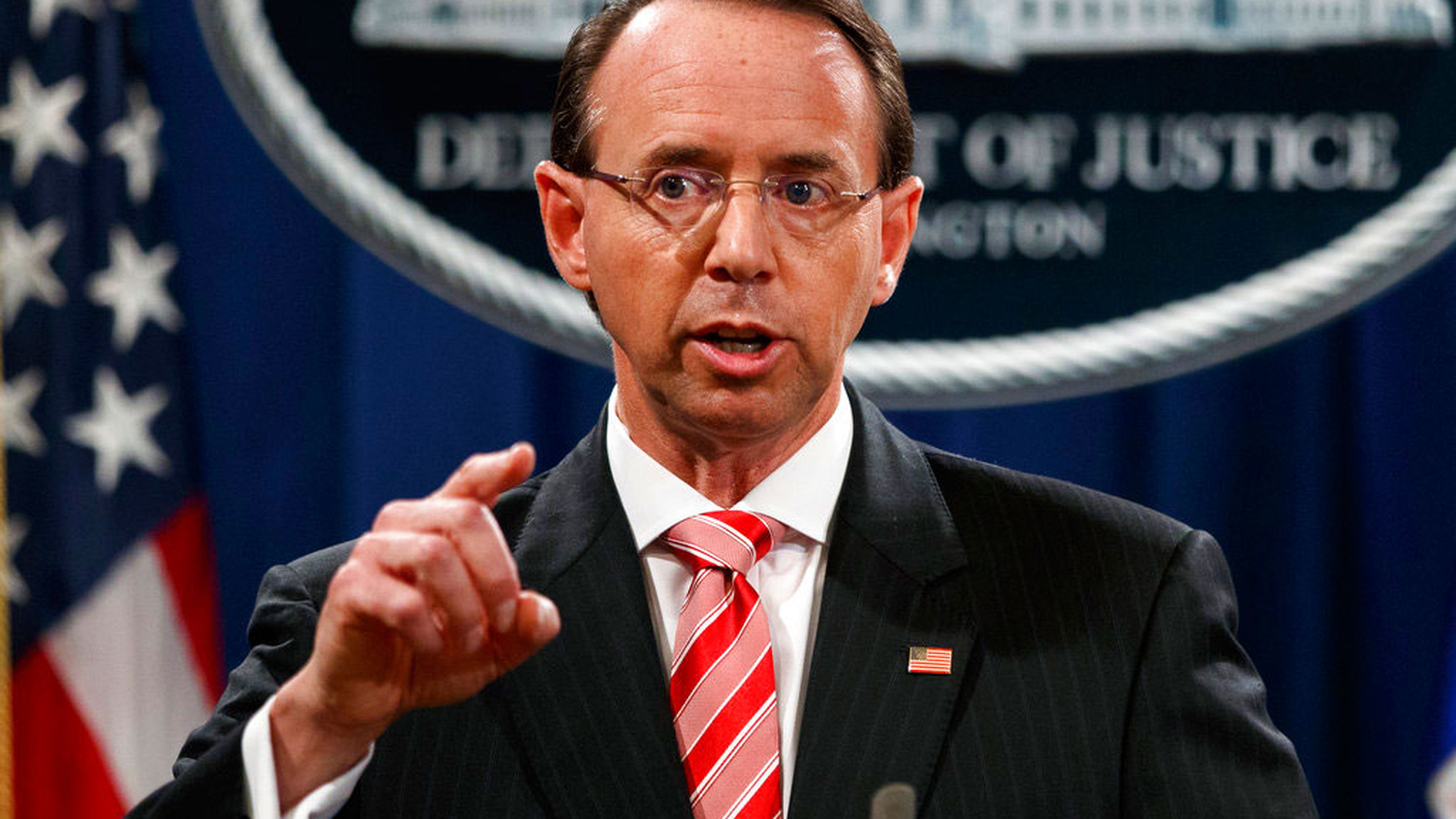Deputy attorney-general Rod Rosenstein