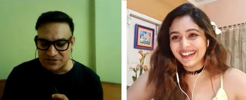 RJ Praveen and Ritabhari Chakraborty interact in their live video