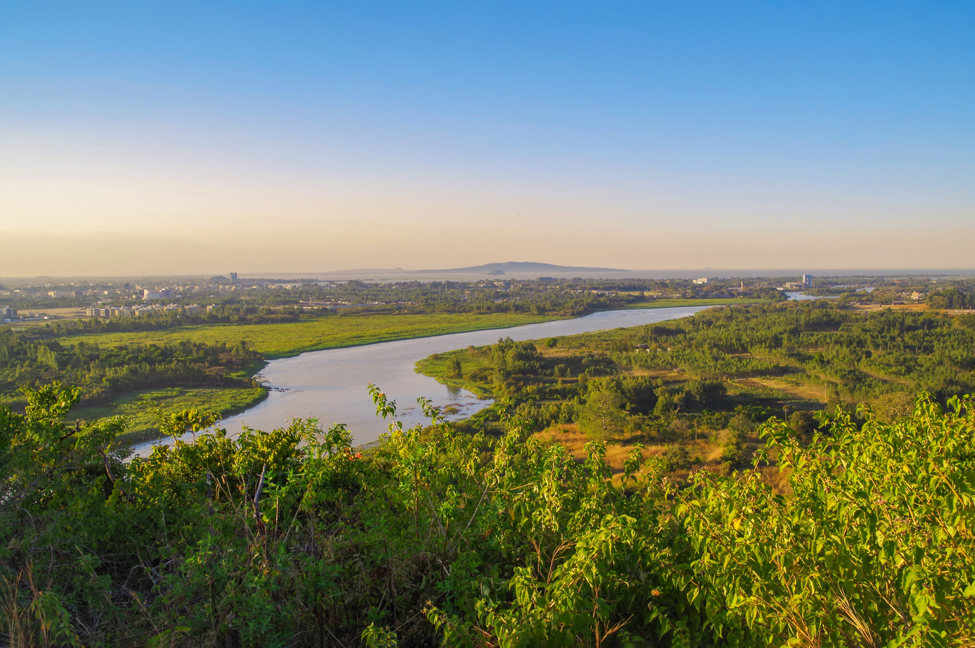A view of the Blue Nile river in Ethiopia's Amhara region. The absence of billboards on the wide open roads, many still under construction, enables unobstructed views of the landscape