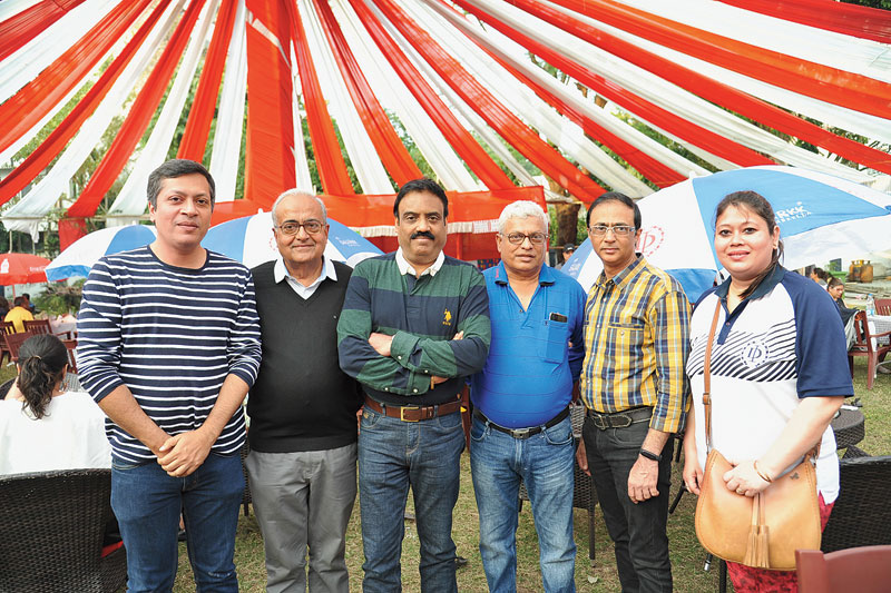 Members of the Dalhousie Institute council. (L-R) Samir Doshi, council member, Kishor Sen, senior vice-president, Jayajit Biswas, president, Leslie D Gama, junior vice-president, Michael Rao, honorary secretary and Tania Robinson, council member.
Jayajit Biswas said: “If crowds are an indicator of popularity, the standing-room-only at the Dalhousie Institute winter carnival on Sunday was a success with over 80 stalls packed till late evening. As a family club we encourage and support our enterprising members with the entire organising done by our own teams. A unique addition this year was the Farmers’ Market selling organic produce straight from the Sunderbans at affordable prices.”
