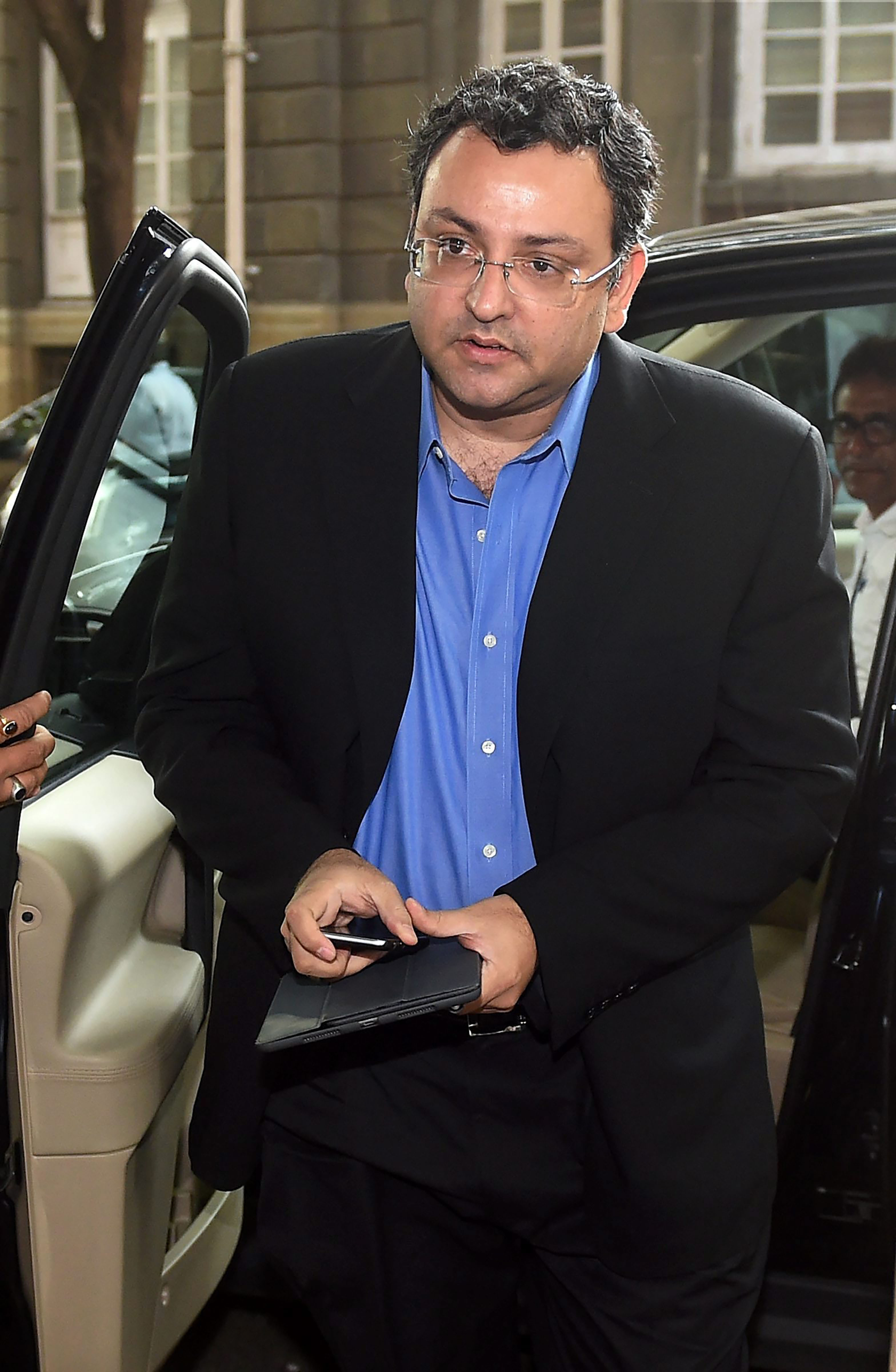 In this November 14, 2016 file photo, ousted Tata Sons chairman Cyrus Mistry arrives for Tata Motors board meeting at Bombay House in Mumbai. The Supreme Court on Friday, January 10, 2020. stayed the NCLAT order restoring Mistry as executive chairman of the Tata Group.
