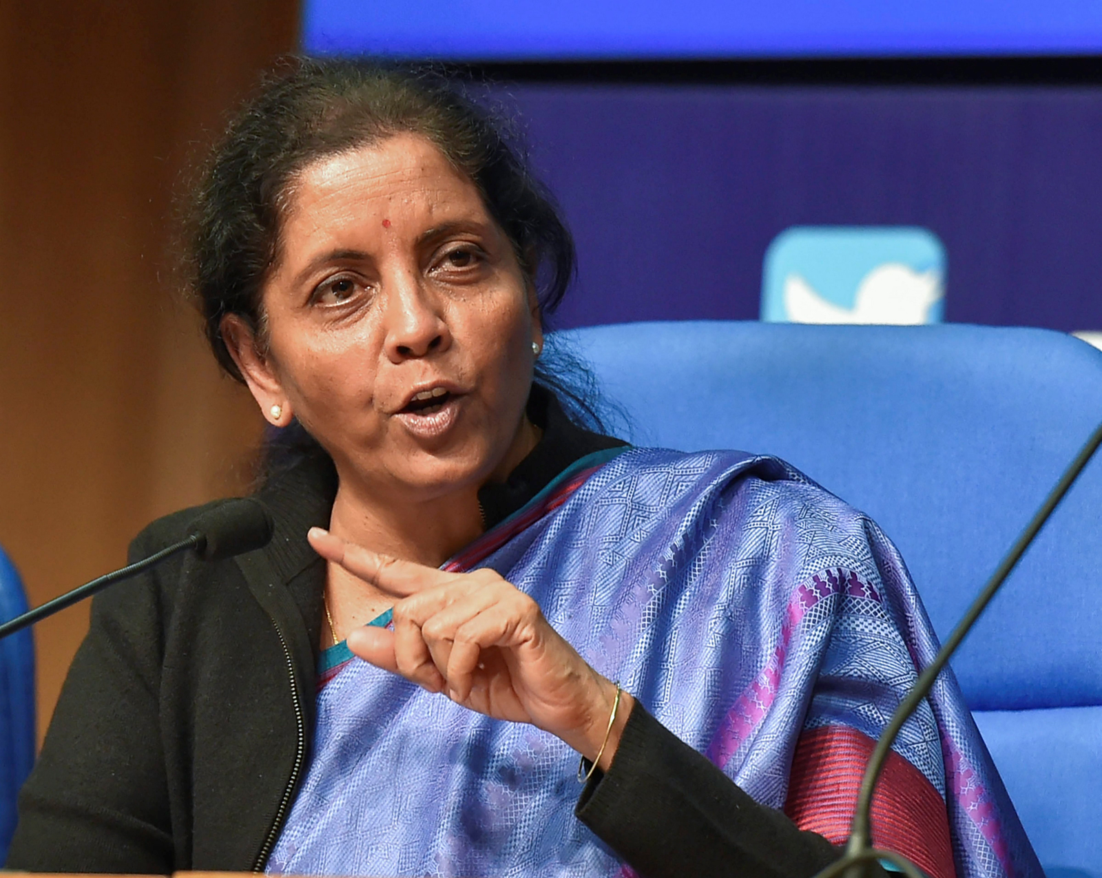Defence Minister Nirmala Sithraman addresses a press conference on Supreme Court's verdict on Rafale case, at National Media Centre in New Delhi on Friday, December 14, 2018.