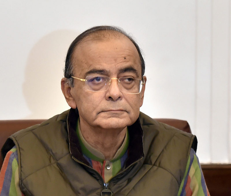 Finance Minister Arun Jaitley during the 33rd Goods and Services Tax (GST) Council meeting at North Block in New Delhi, Wednesday, February 20, 2019. 