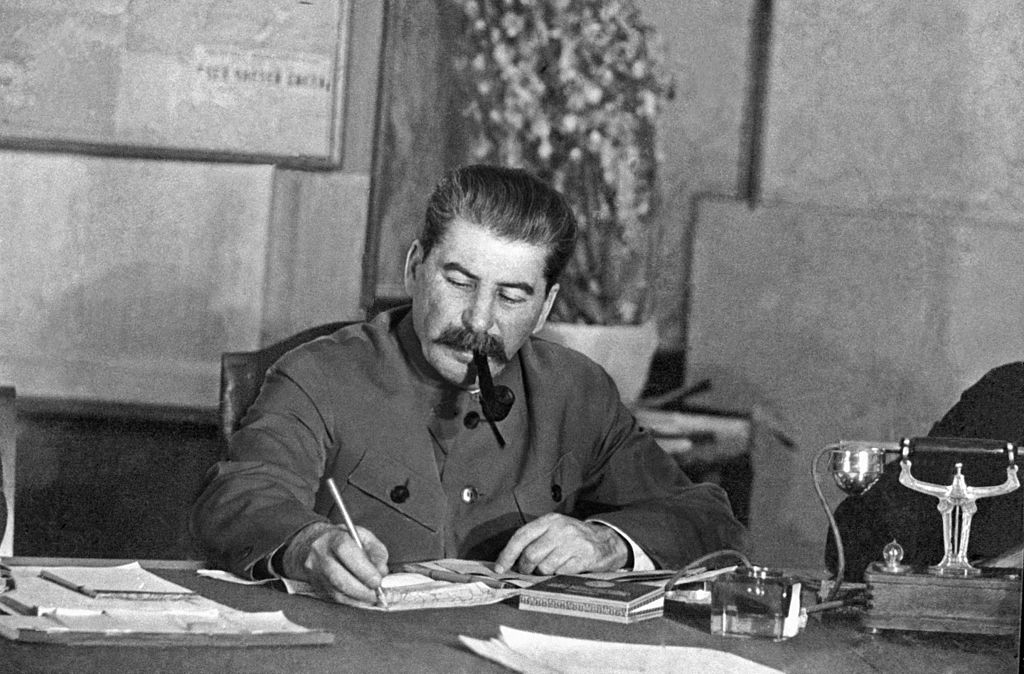 This book includes a note that Stalin sent around during a Politbureau meeting in which he suggested that one of its members, who he suspected of disloyalty, be hanged by his balls