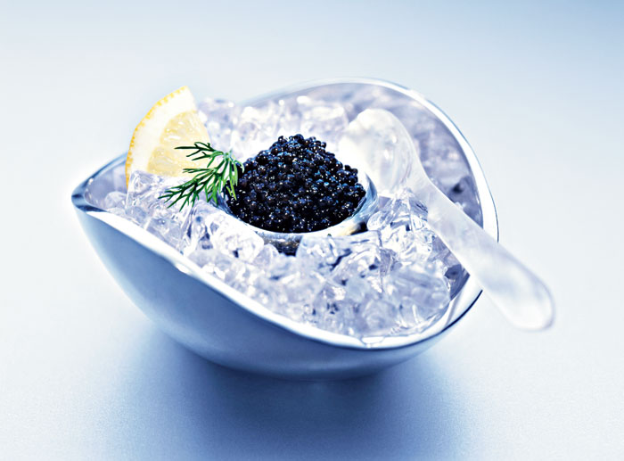 Caviar is one of the best-known black foods