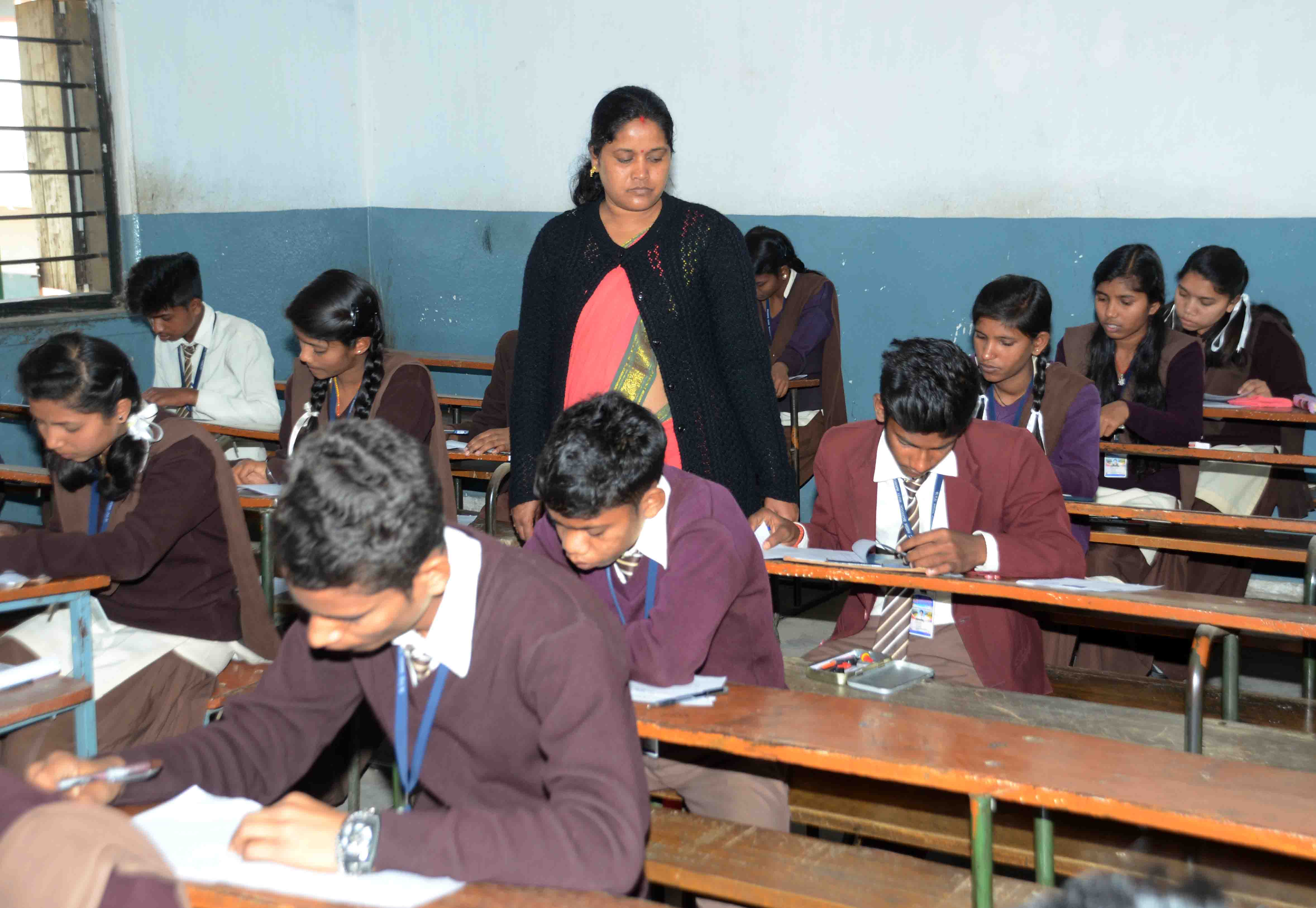 Students appearing for JAC examinations. 
