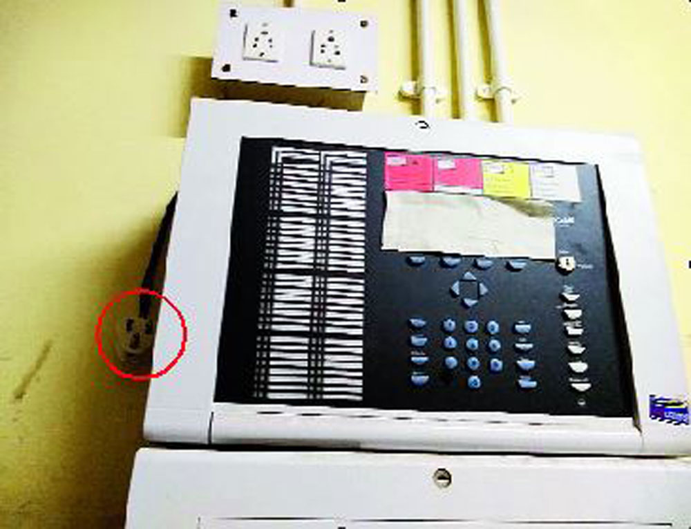 Fire alarms and fuse detectors at NRS Medical College and Hospital