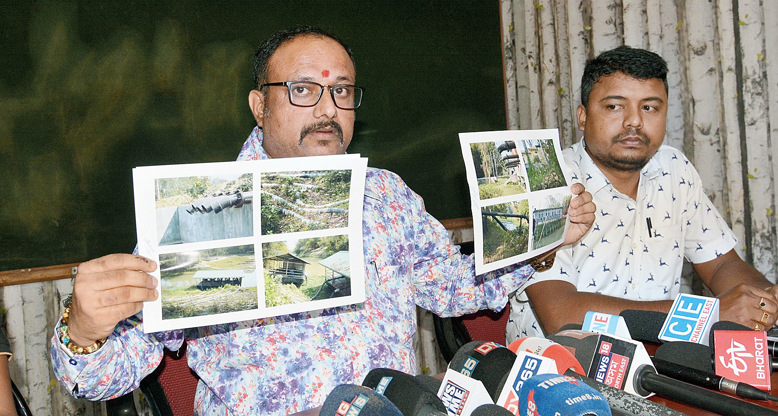 APW president Aabhijeet Sharma at the news conference in Guwahati on Saturday.