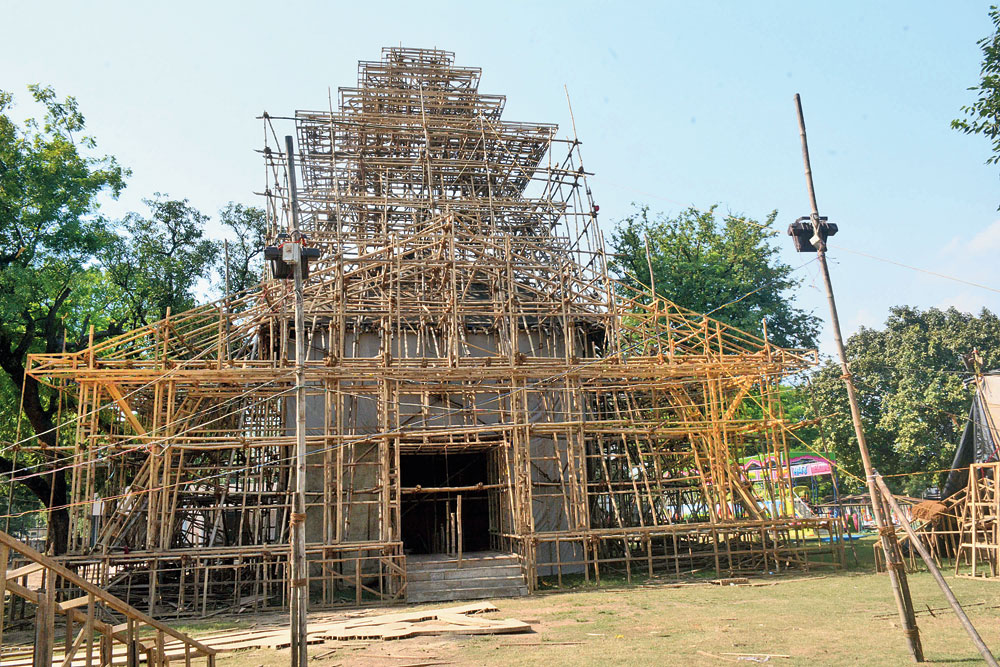 The upcoming Agrico pandal inspired by it on Friday
