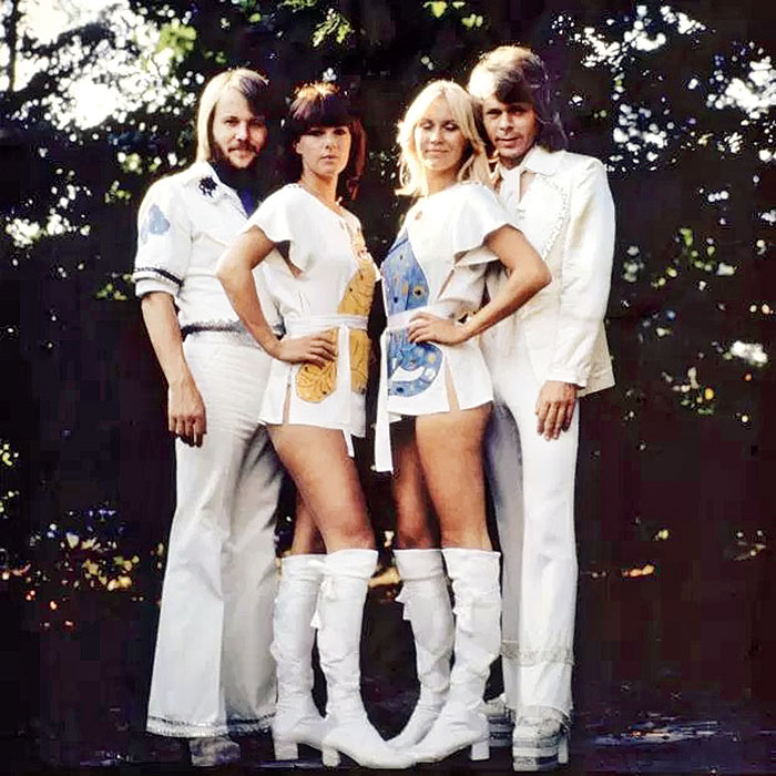 white abba boots