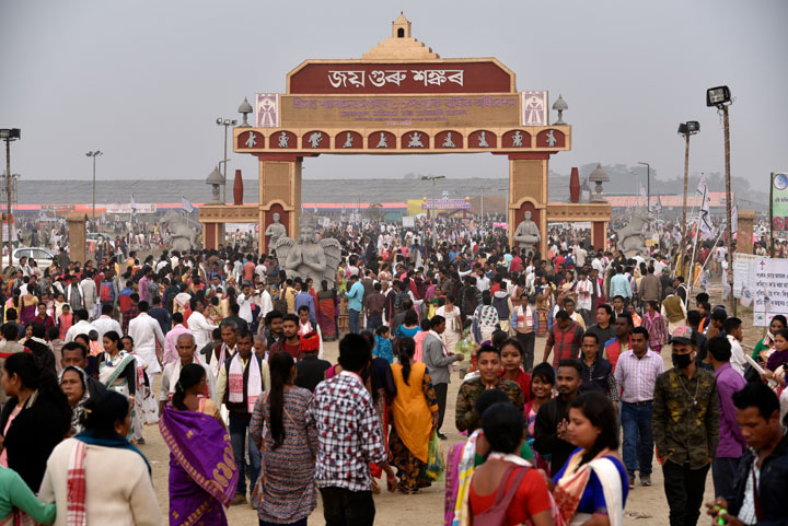 The spontaneous participation of people in preparations for the event, which attracts a large number of devotees of Srimanta Sankardeb, is adding to the joyous mood