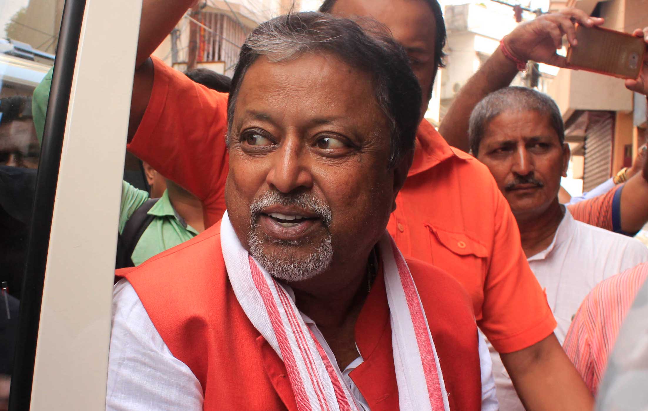 BJP leader Mukul Roy sought to scoff at the Brigade rally’s call to save democracy.