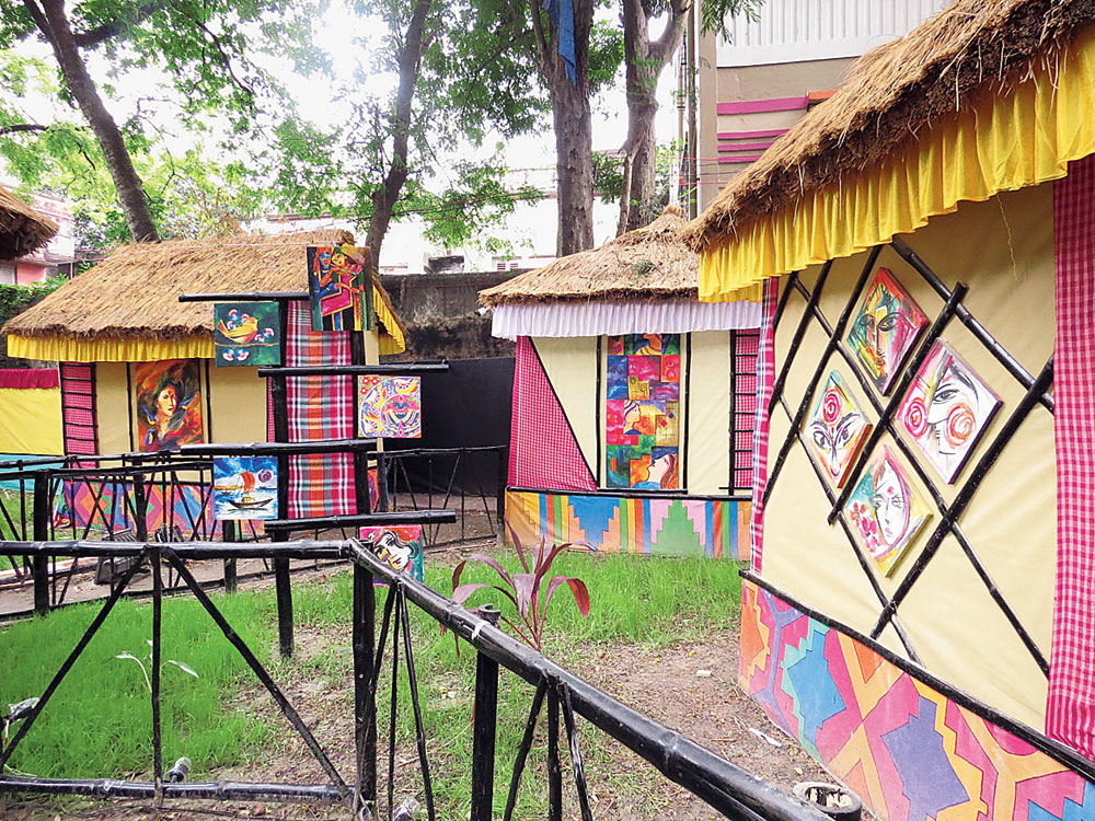 A section of the pandal