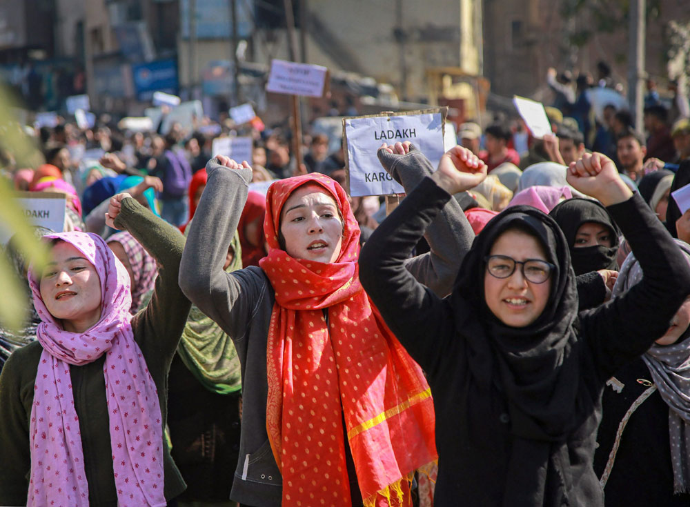 Protest rages in frigid Kargil over decision to make Leh the HQ ...