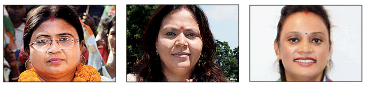 Hema Ghosh, Deepika Pandey Singh and Varsha Gari
