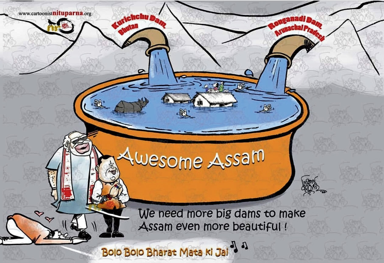 Assam flood cartoon helps raise Rs 50000 aid - Telegraph India