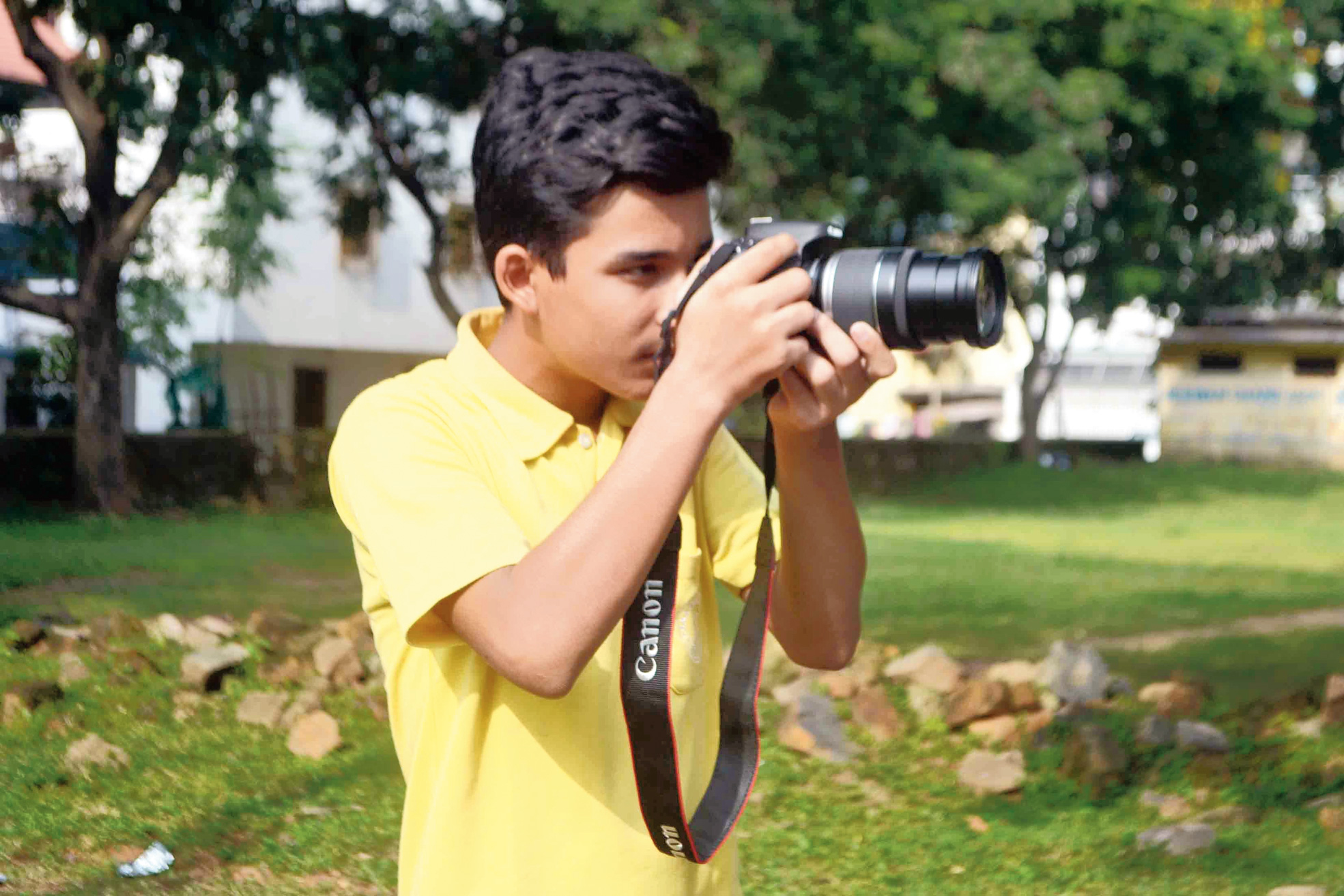 Rishab Nandi with his camera