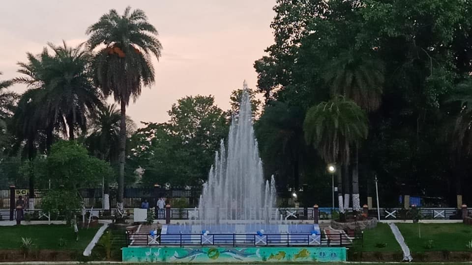 A fountain at Simpson Park in Hazaribagh on Tuesday