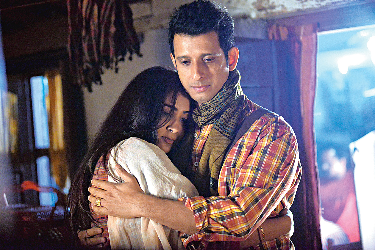Sharman Joshi (right), who plays journalist Manav Banerjee, with Aditi Chengappa, who plays his wife, in The Least of These: The Graham Staines Story.