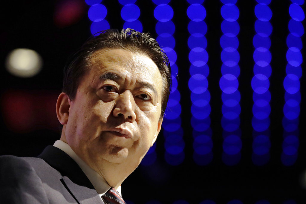 Meng Hongwei has been missing since September 25.