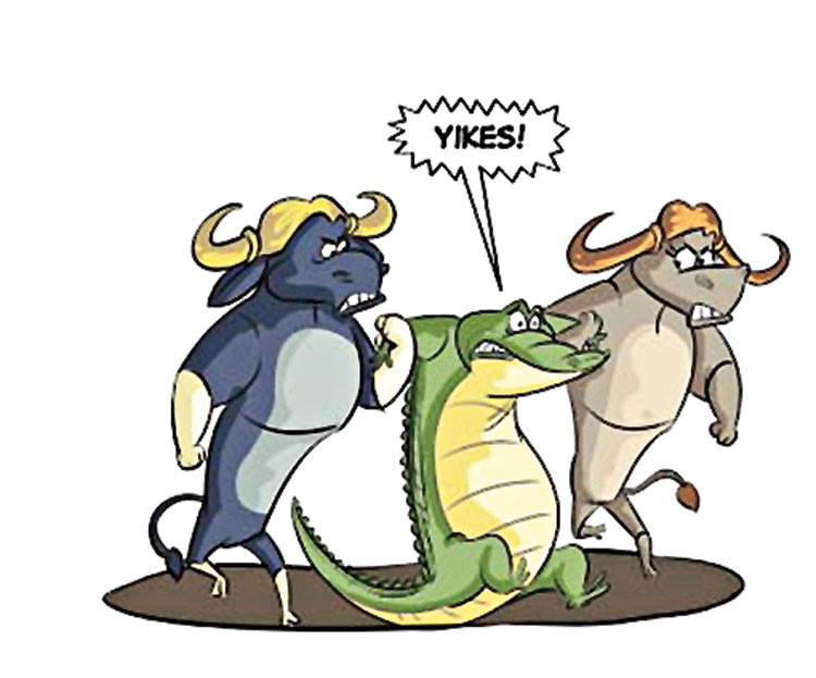 A panel from Tinkle’s Big Baan story, The Big Drift