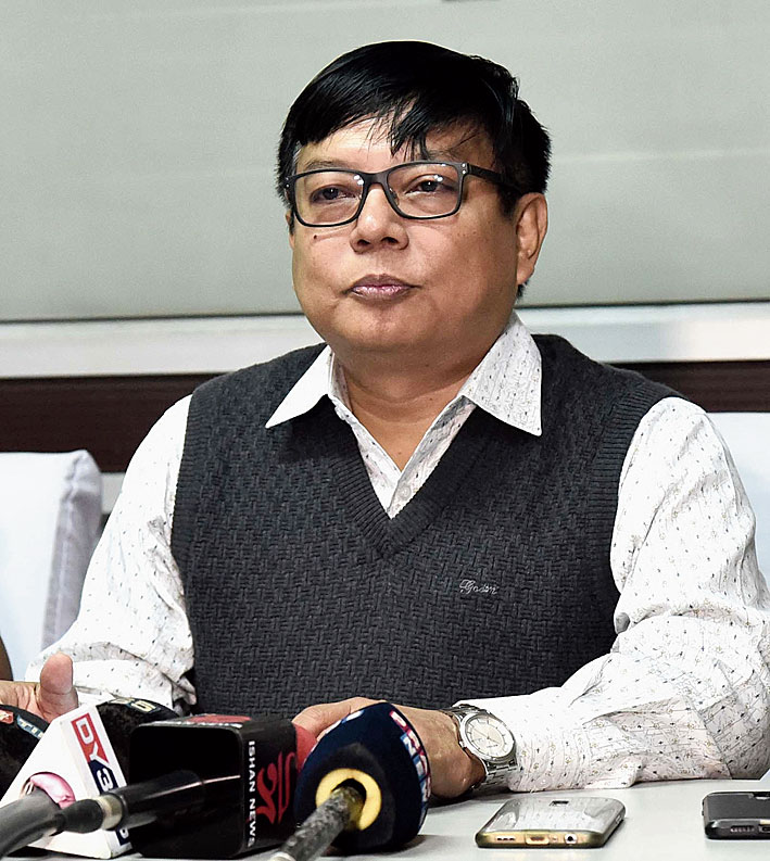 Assam CLP leader Debabrata Saikia in Guwahati on Tuesday