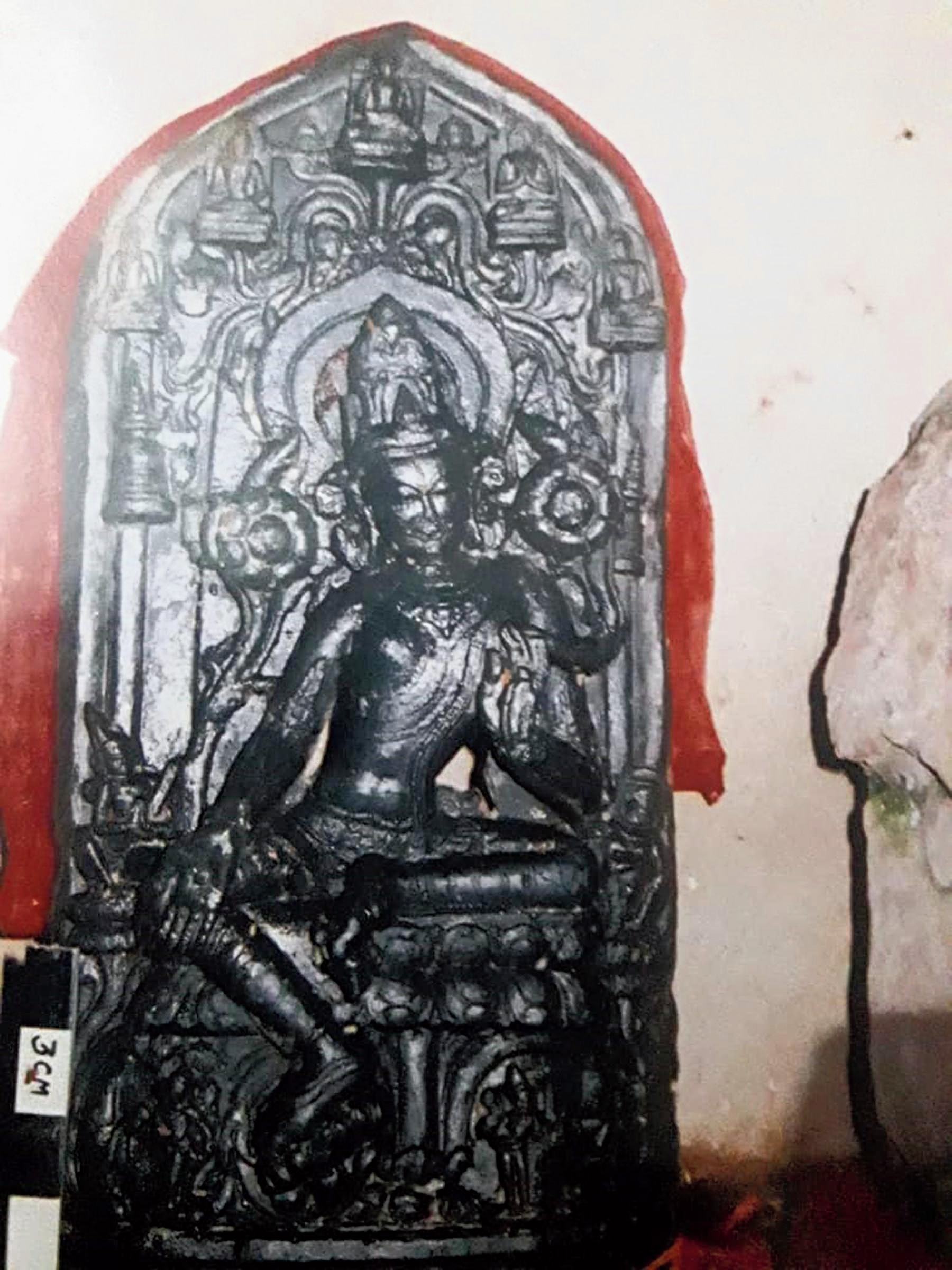 The idol that was stolen from Birpur in Begusarai.