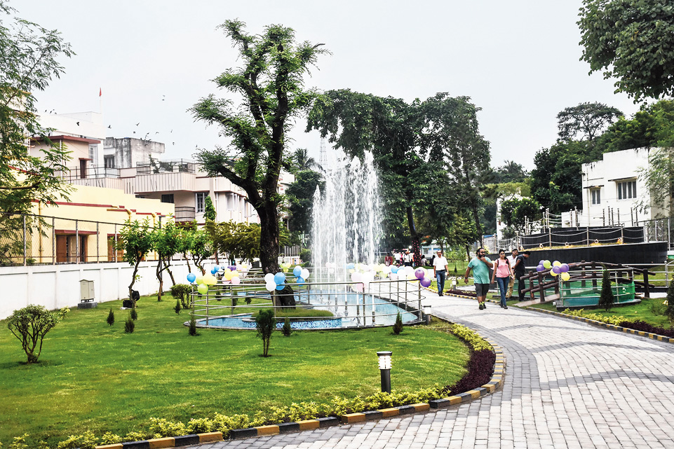 The BE Block Green Verge, inaugurated before the Pujas
