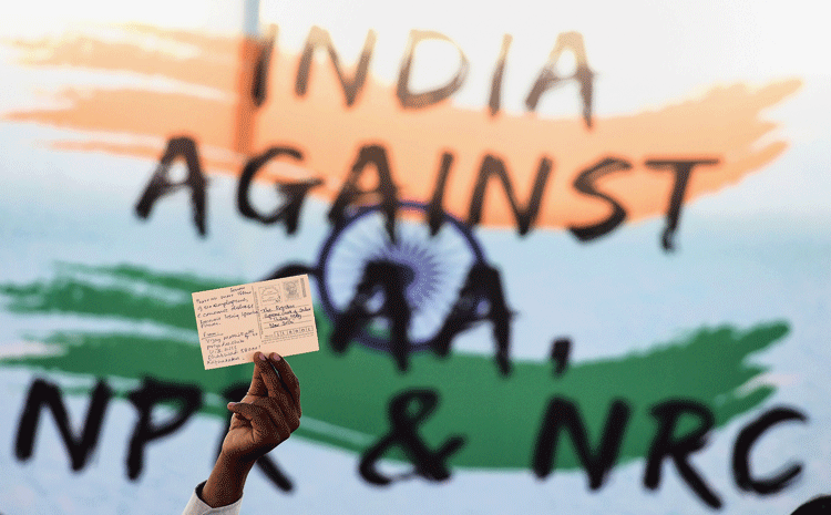 A protest by postcards in Bangalore.