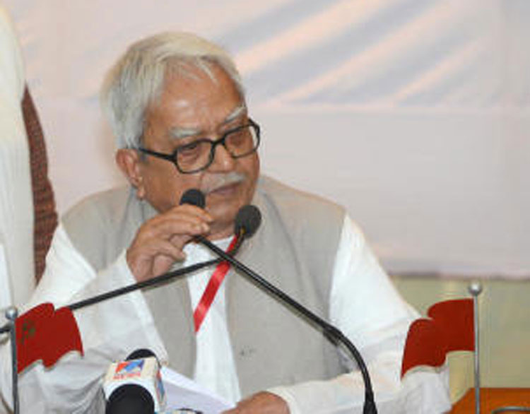 Left Front chairman Biman Bose